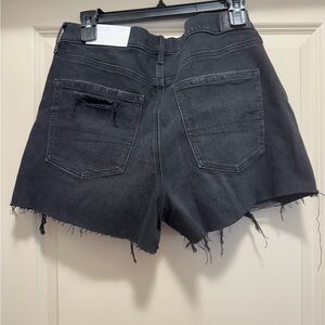 American Eagle black jean shorts